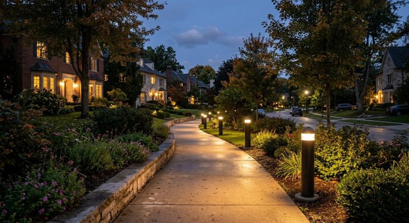 Sidewalk Lighting Installation in Denver County, CO