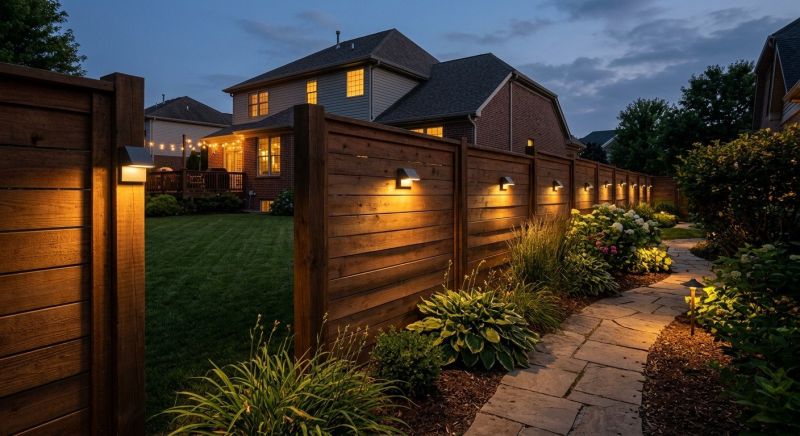 Fence Lighting Installation in Littleton, CO